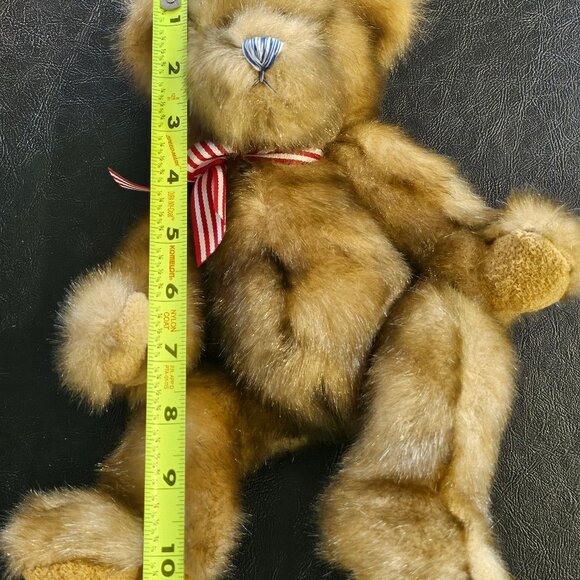 Patriotic Cherrydale Farms Brown 10" Plush Setting Bear Vintage 2003 - Picture 8 of 8
